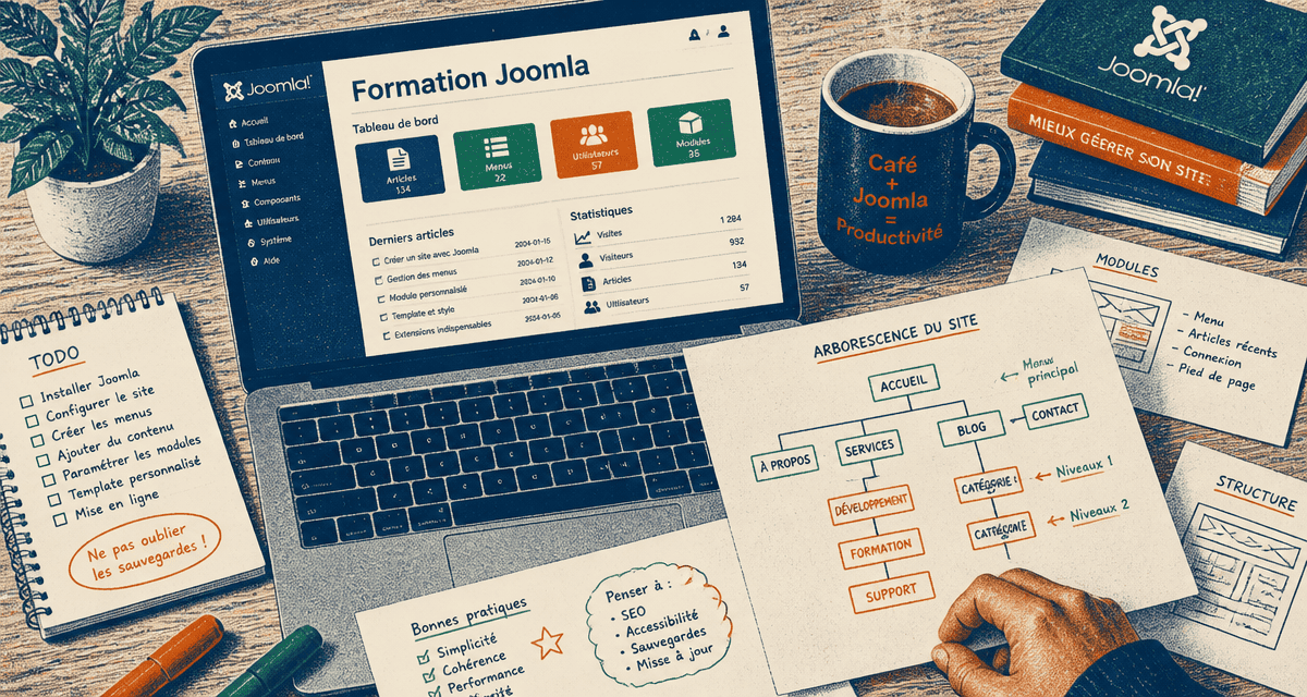 formation joomla interface ordinateur