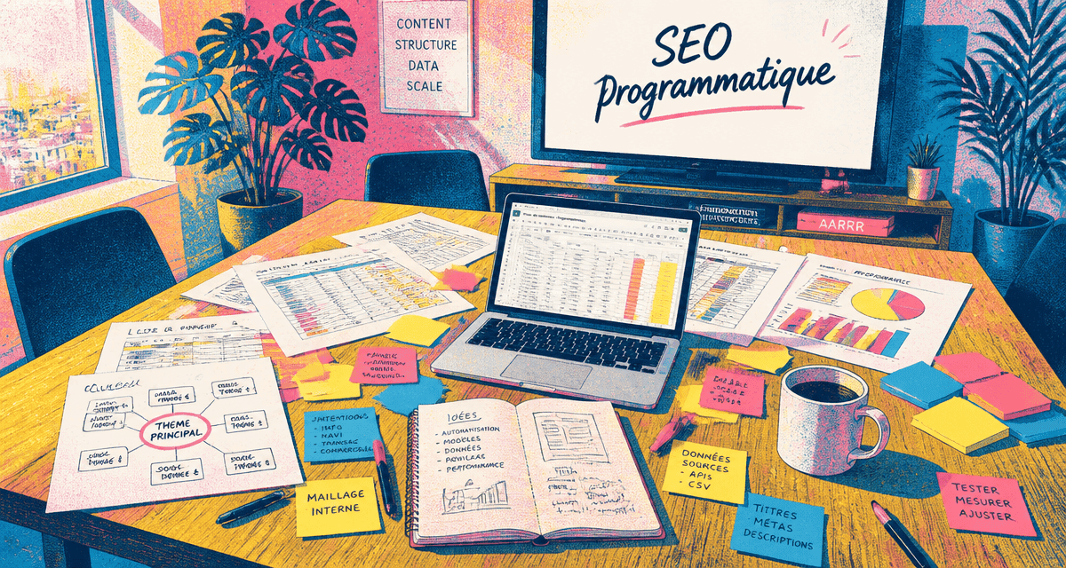 formation seo programmatique en ligne, bureau et ordinateur