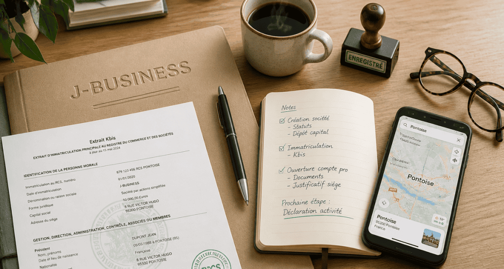 j business extrait kbis bureau