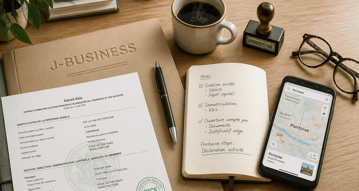 j business extrait kbis bureau