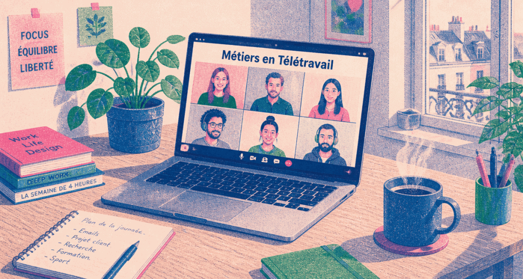 bureau à domicile métier en télétravail