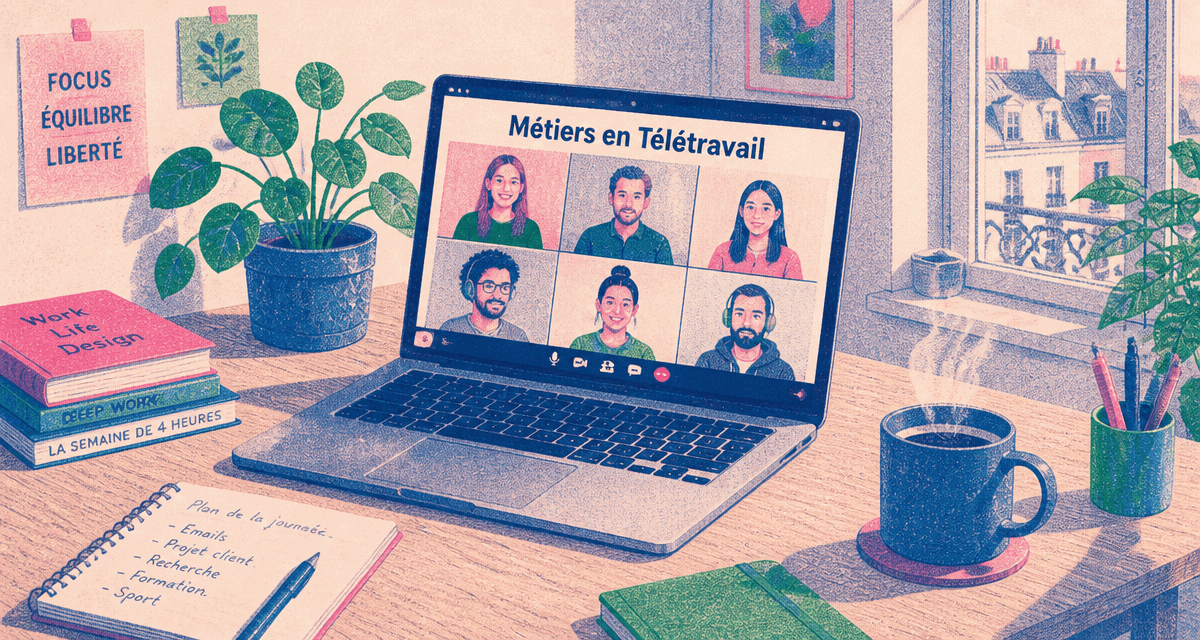 bureau à domicile métier en télétravail