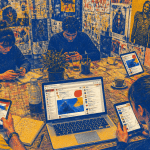 réseaux sociaux définition jeunes adultes café urbain