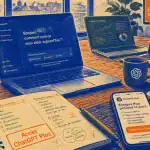 avoir chatgpt plus gratuit illustration ordinateurs carnet