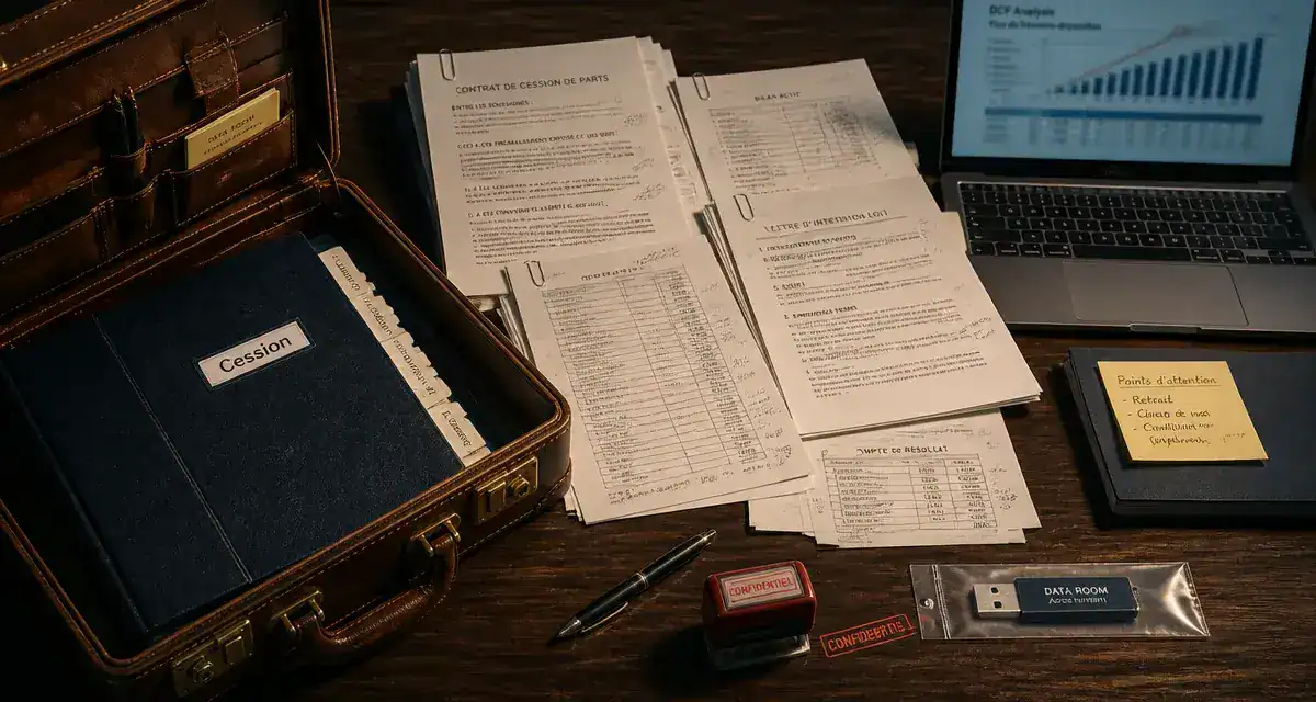 Comment vendre son entreprise : documents de cession, data room et DCF pour maximiser le prix