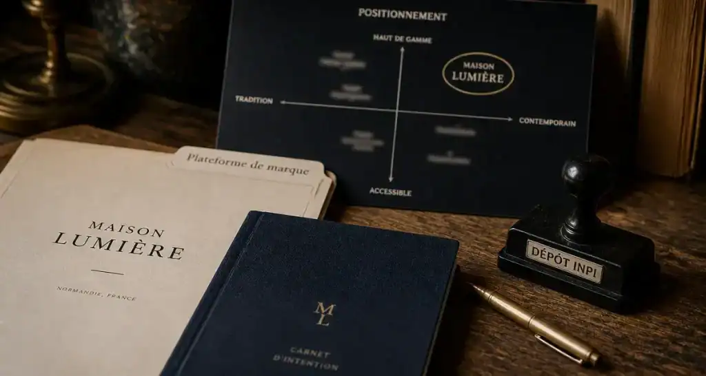 Lancer sa marque : dossier INPI, plateforme de marque et identité