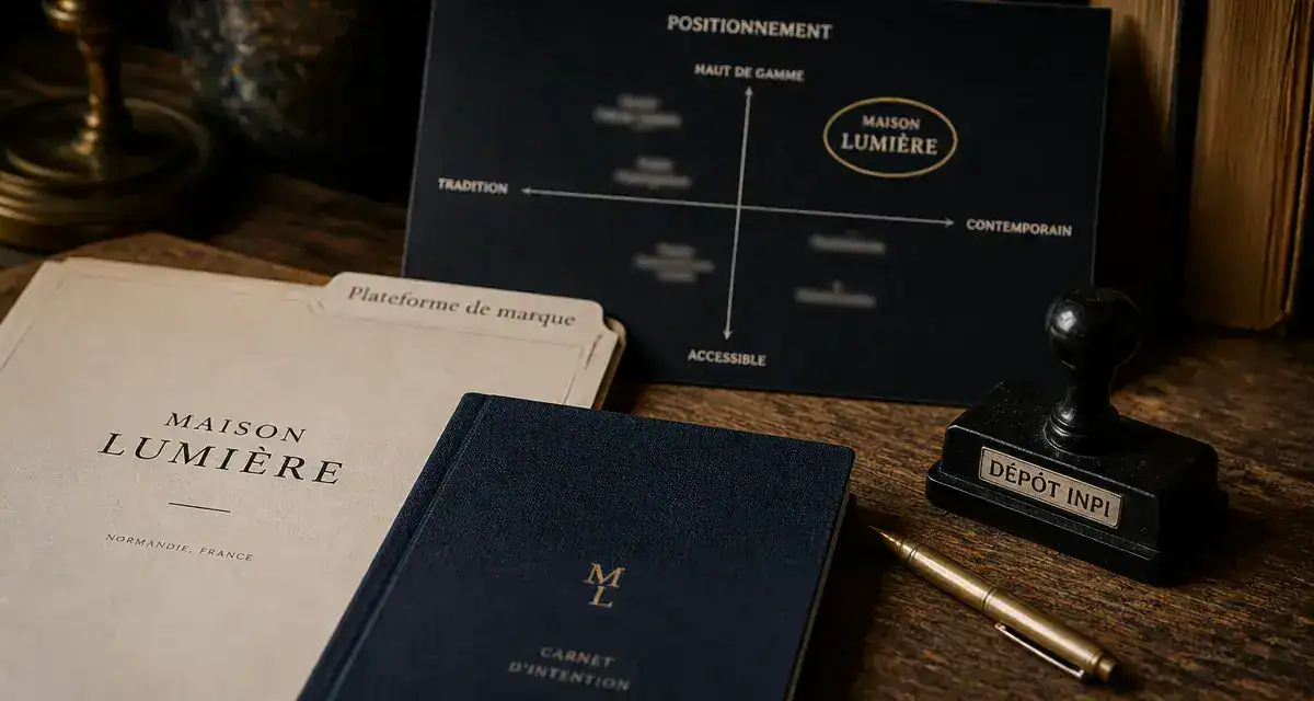 Lancer sa marque : dossier INPI, plateforme de marque et identité