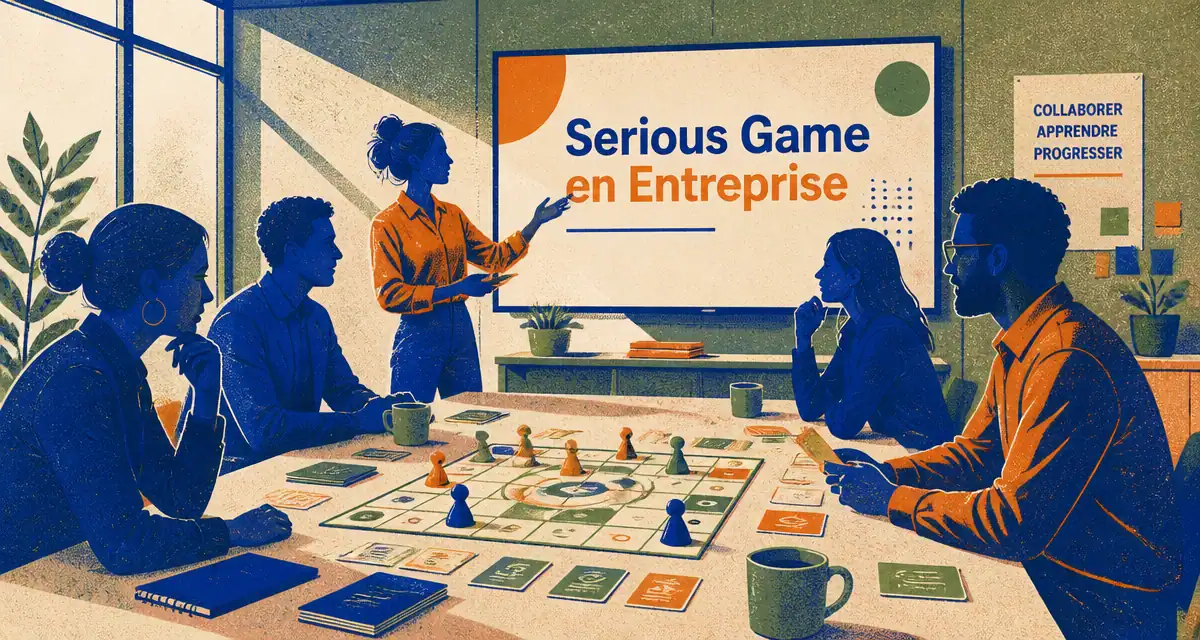 serious game entreprise collaborateurs autour jeu