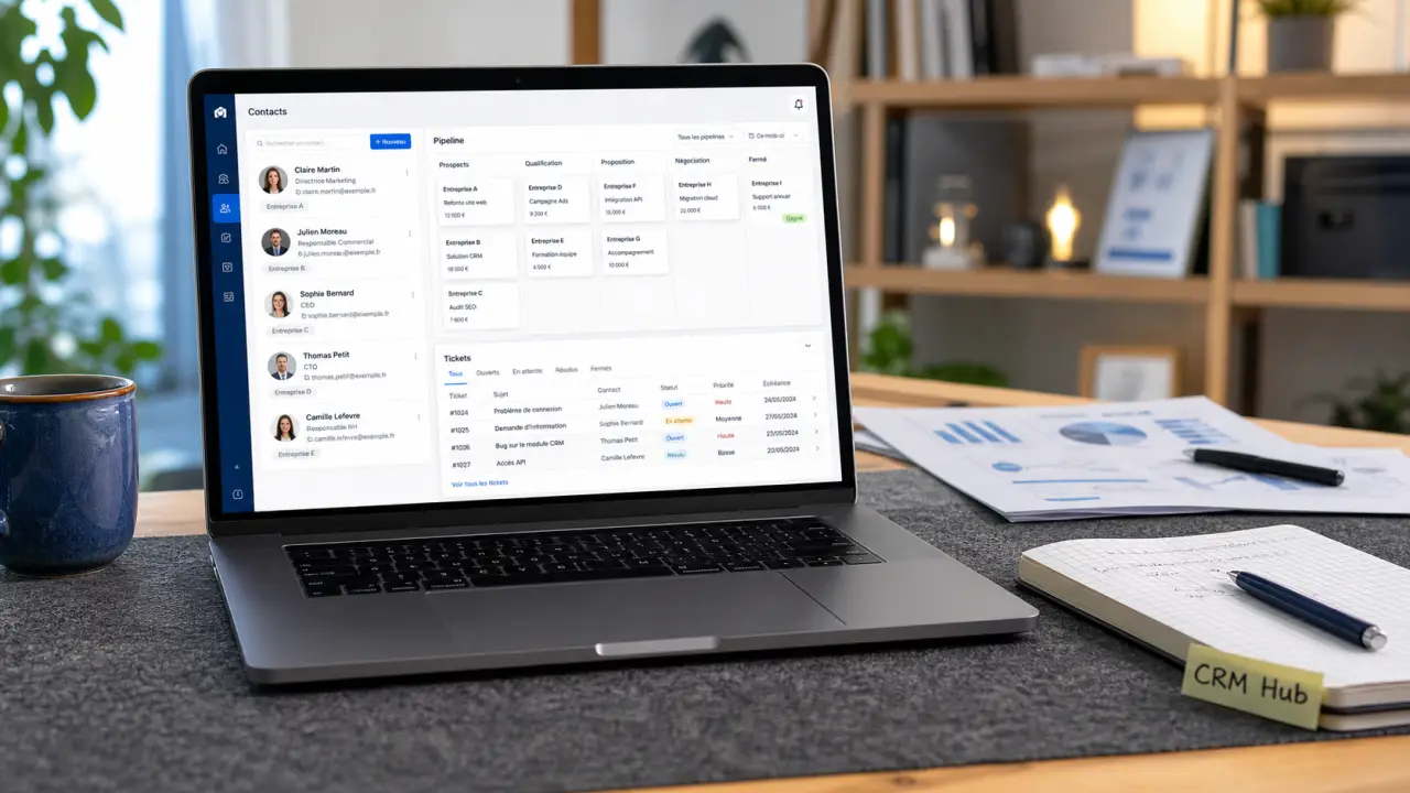 HubSpot c est quoi : CRM centralisé pour marketing, ventes et support