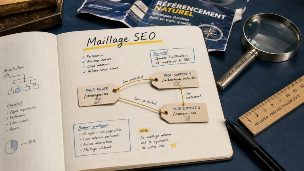 Linking SEO : maillage interne, backlinks et erreurs qui freinent vos pages clés