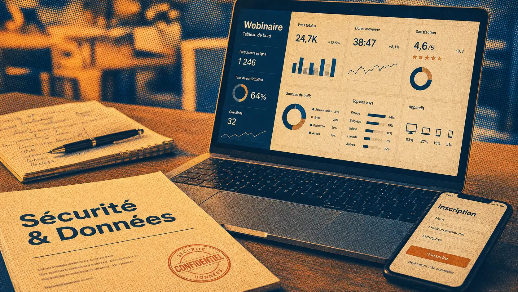 Logiciel webinaire pour former, vendre et sécuriser des événements