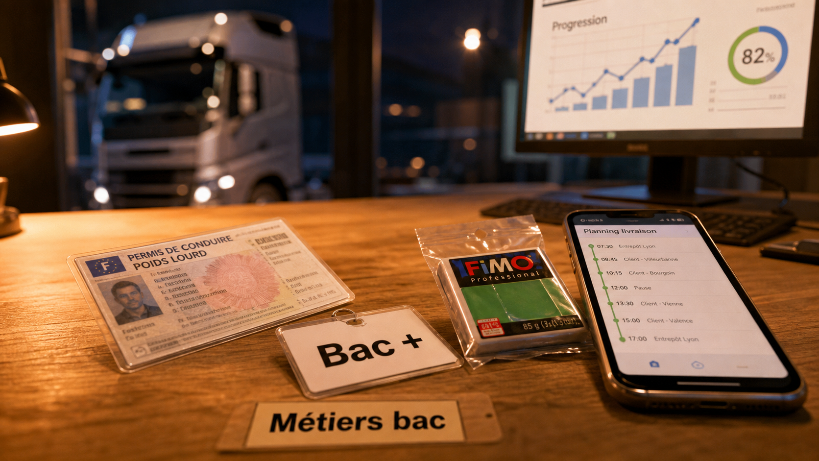 Metier niveau bac bien payé : transport BtoB, permis poids lourd et planning livraison