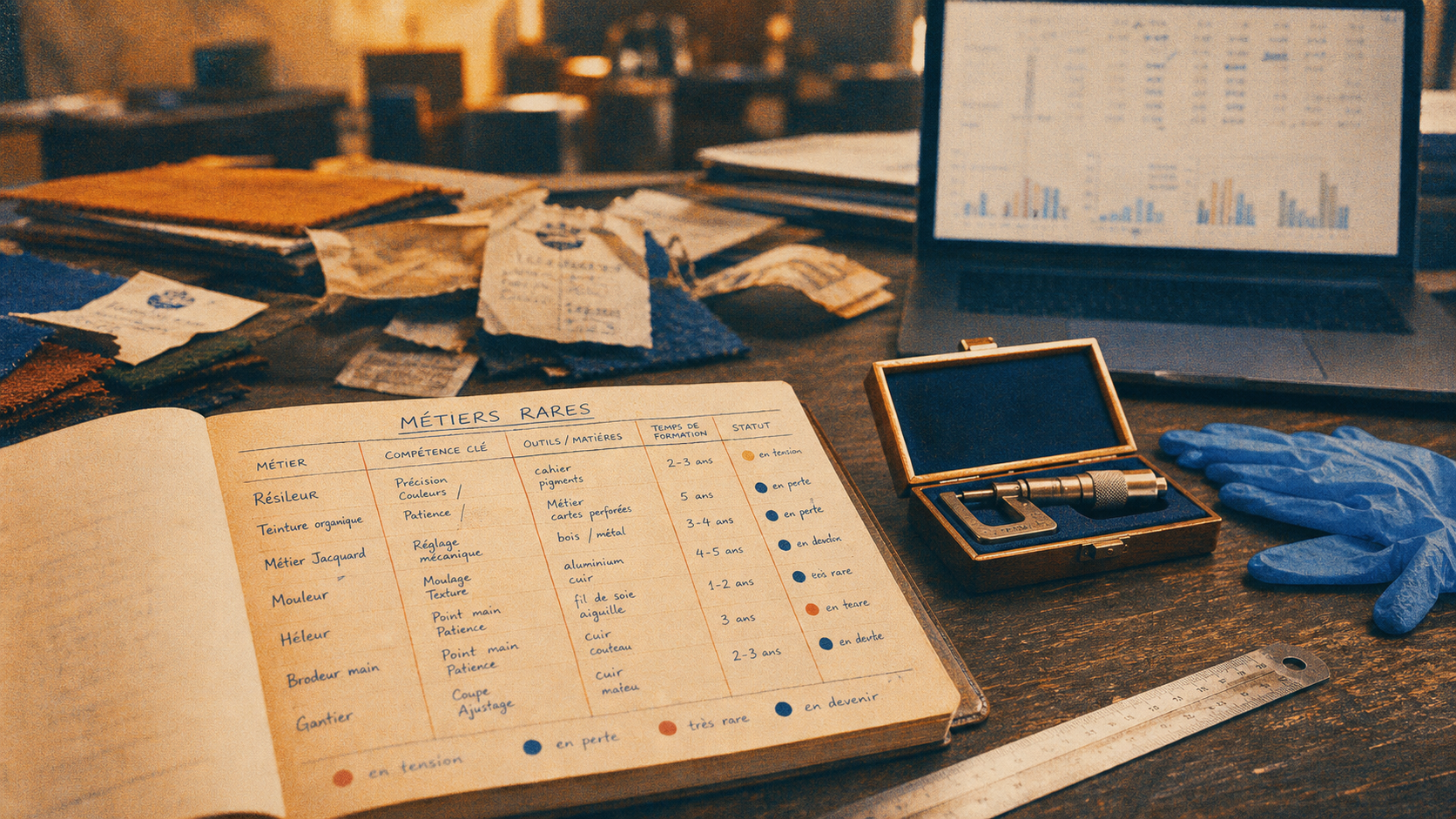 Metier peu connu bien payé : métiers rares, atelier et outils de précision