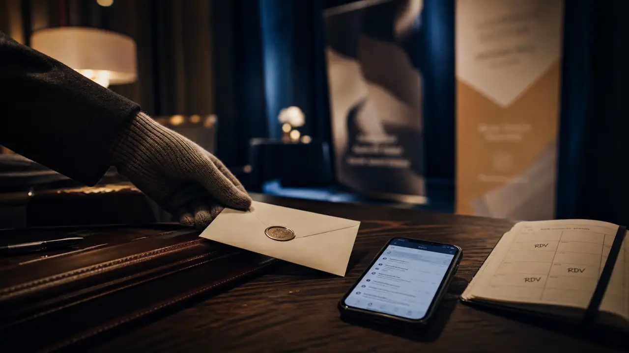 Outbound marketing : enveloppe, email et RDV sur bureau