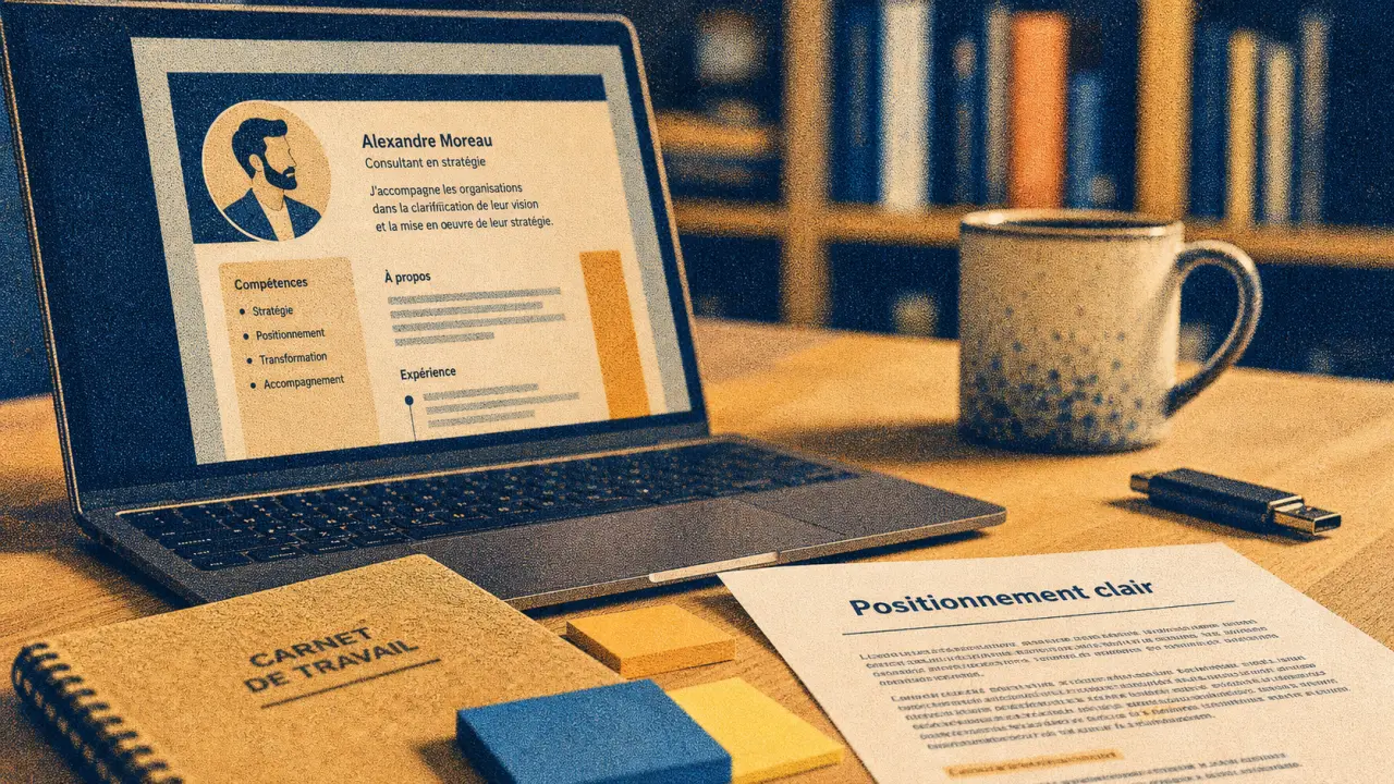 Personal branding définition : positionnement clair sur carnet et LinkedIn