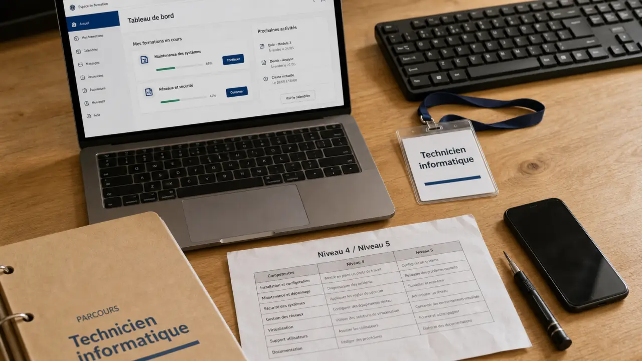 Formation afpa informatique : titres pro niveau 4 et 5 support systèmes réseaux sécurité