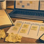 Outils de productivité : carnet, Kanban et smartphone pour alléger la charge mentale