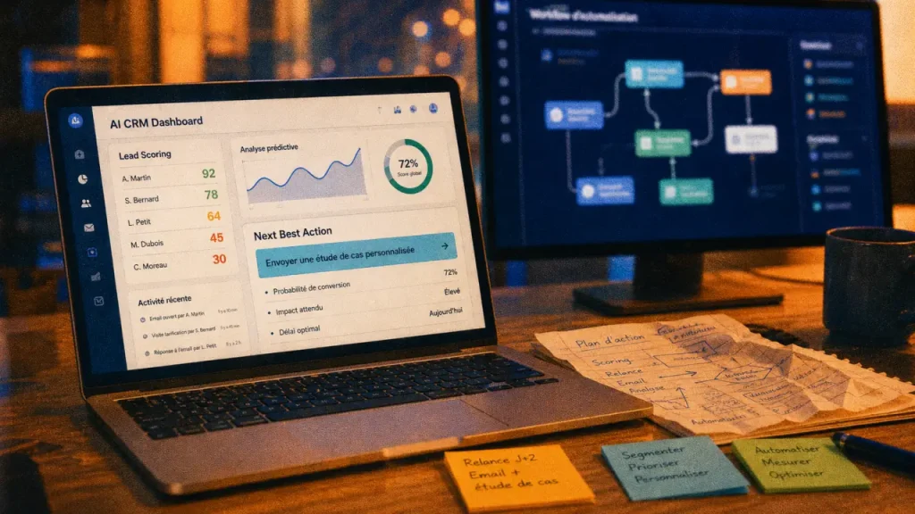 CRM classique ou CRM IA : ce qui change vraiment pour le scoring, la personnalisation et les campagnes
