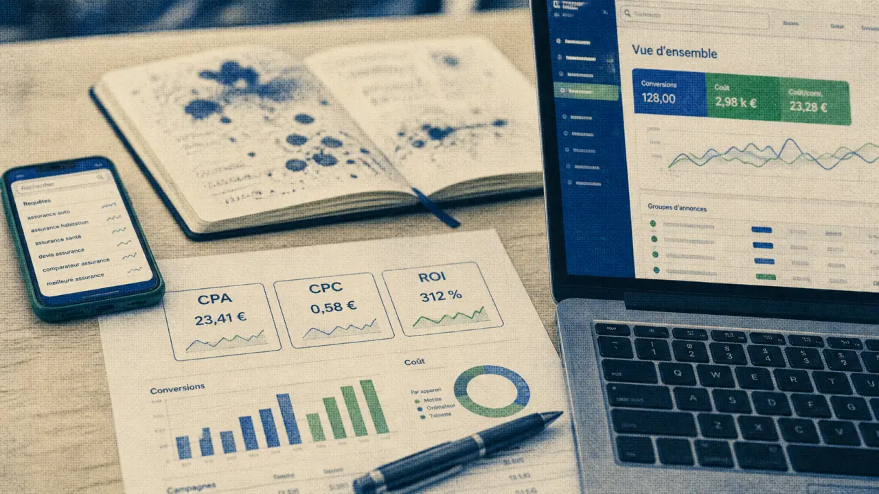 Stratégie référencement payant : enchères, ROI et CPC (CPA/CPC)