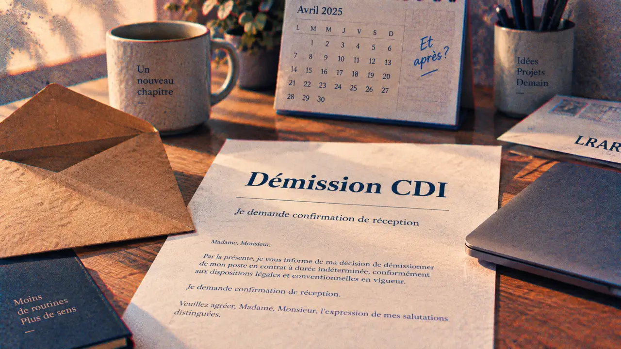 Démission mail : confirmation de réception demandée