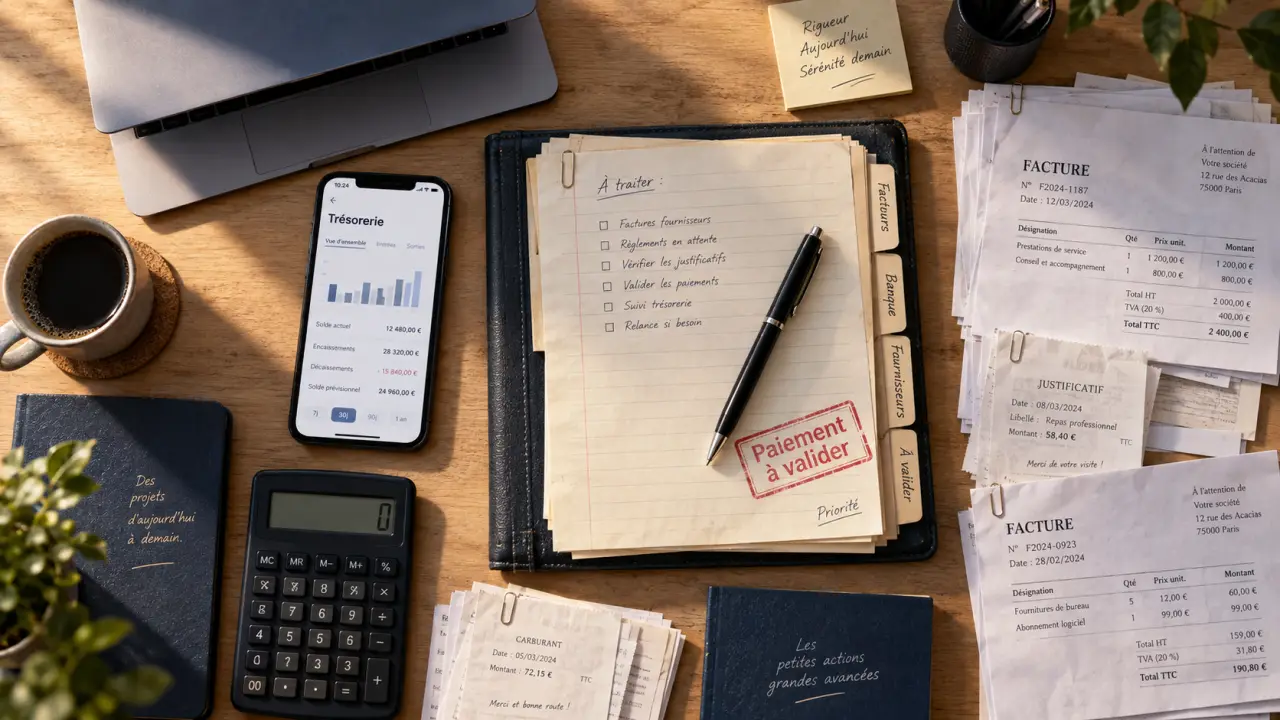 Logiciel comptabilité simple : contrôles de trésorerie, factures et justificatifs