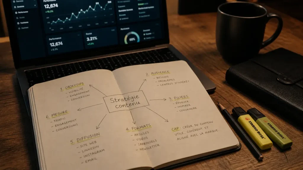 Stratégie de contenu digital : de la définition aux KPI qui pilotent la performance