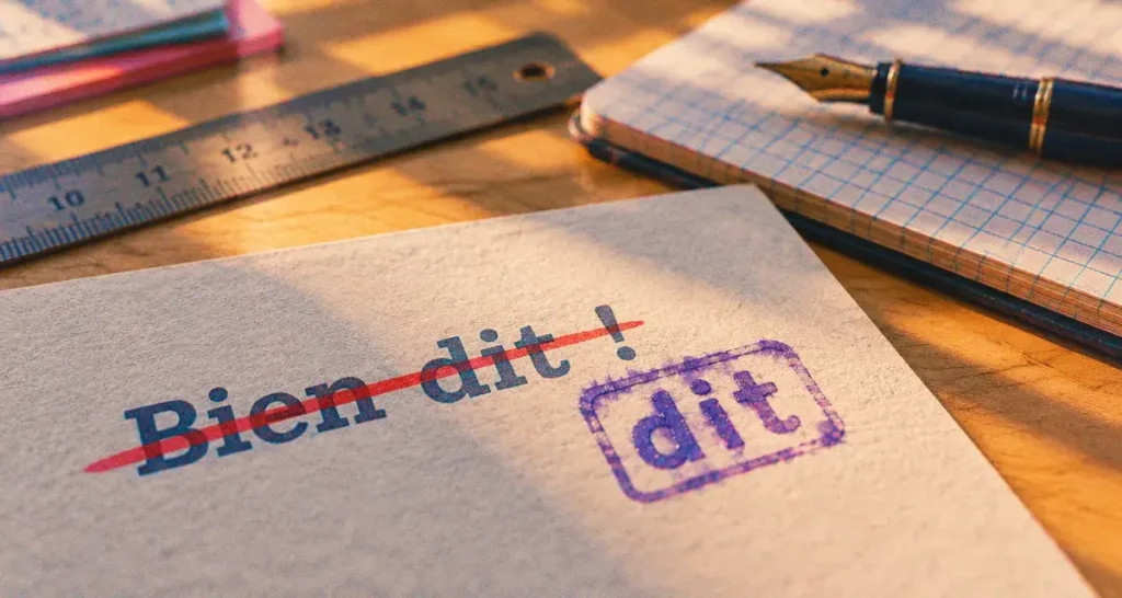 Bien dit ou bien dis ? Le test du « pris » qui règle la question en deux secondes