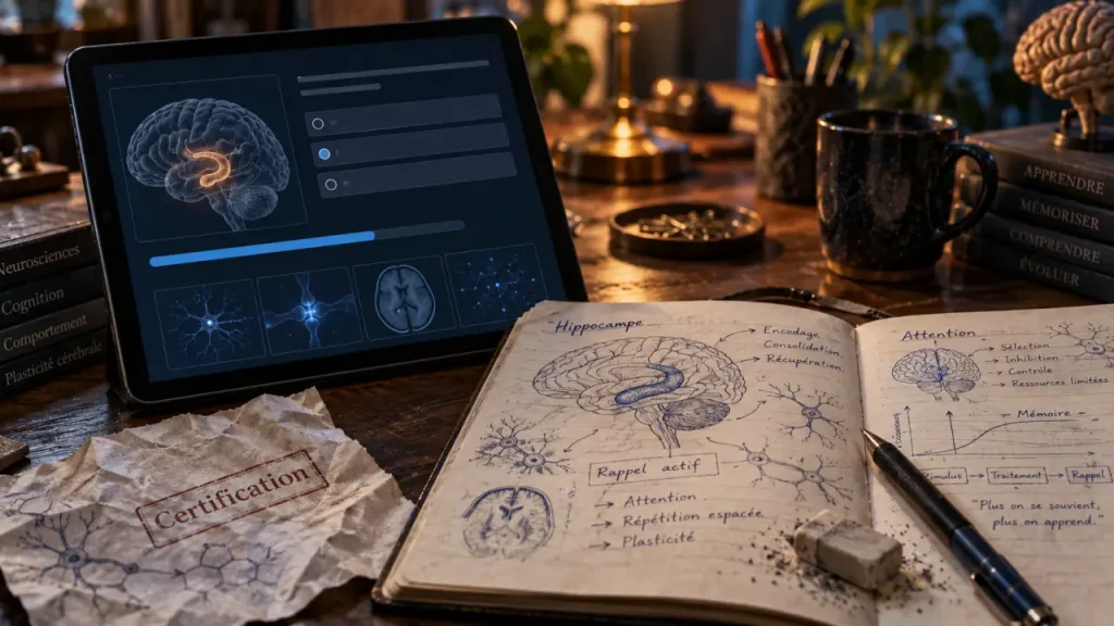 Formation neurosciences en ligne : la certification compte moins que la pratique