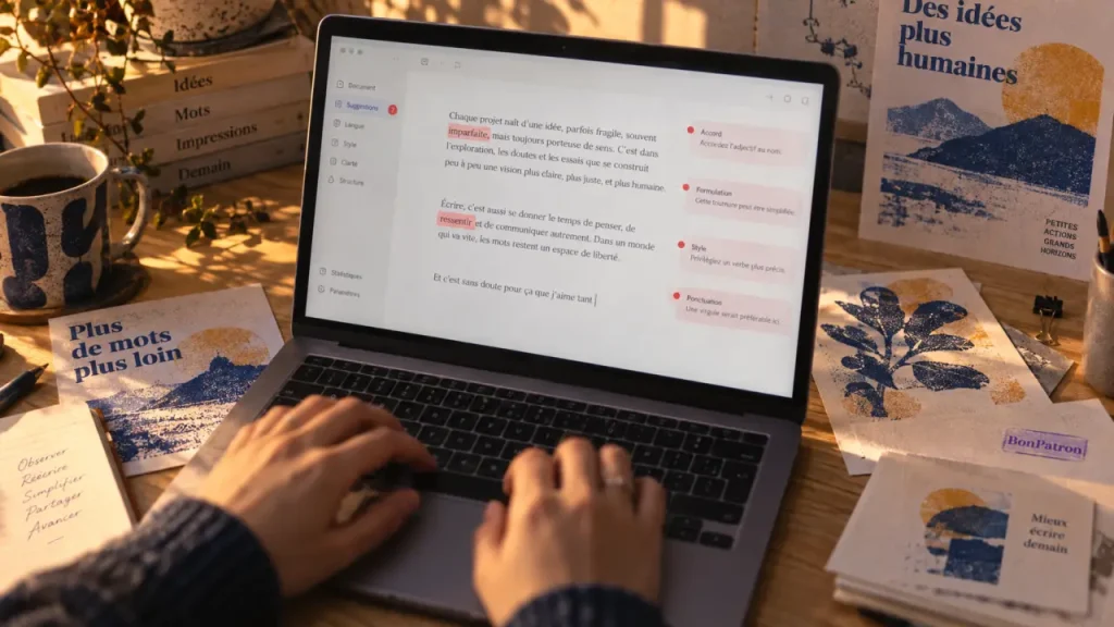 BonPatron corrige l’orthographe, mais la relecture reste indispensable